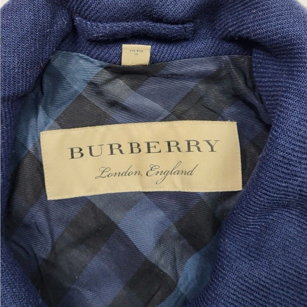 Burberry Navy Wool & Cashmere Coat -Size 38 or 4 - Picture 10 of 14